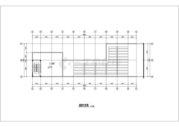 某六层商业建筑平立面方案图（共8张）-图二