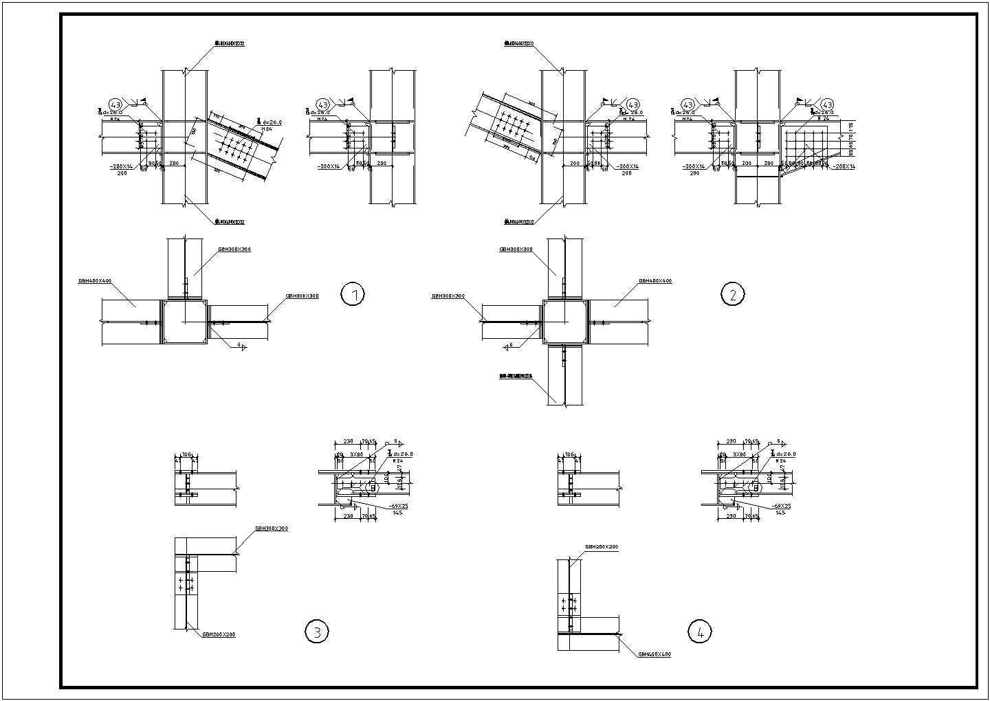 钢结构楼梯施工图（含钢结构设计说明）