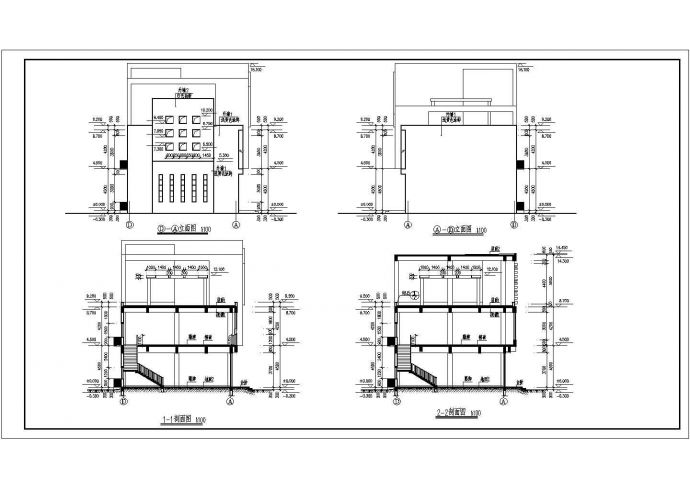 湖家园商业楼建筑全套CAD设计图_图1
