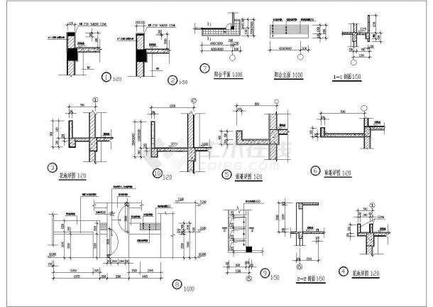 幼儿园建筑设计施工CAD方案图-图二
