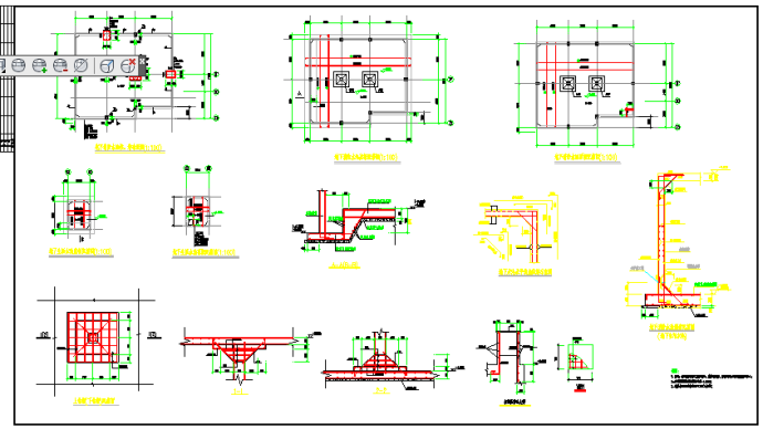 消防地下水池结构图（含设计说明）_图1