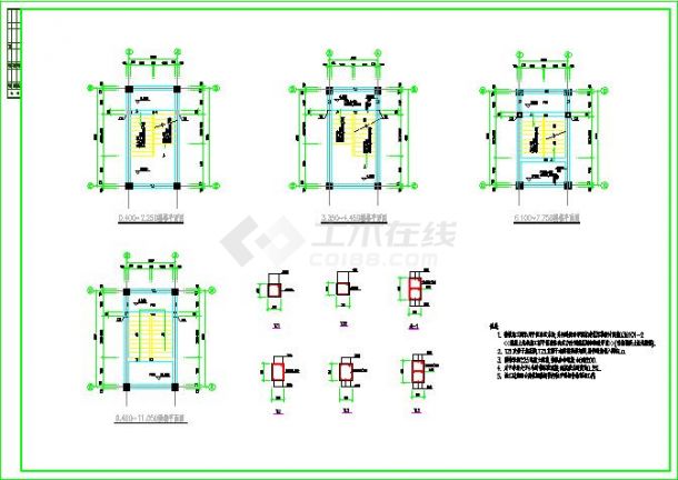 某公司生产厂房框架结构设计图纸（共15张）-图二