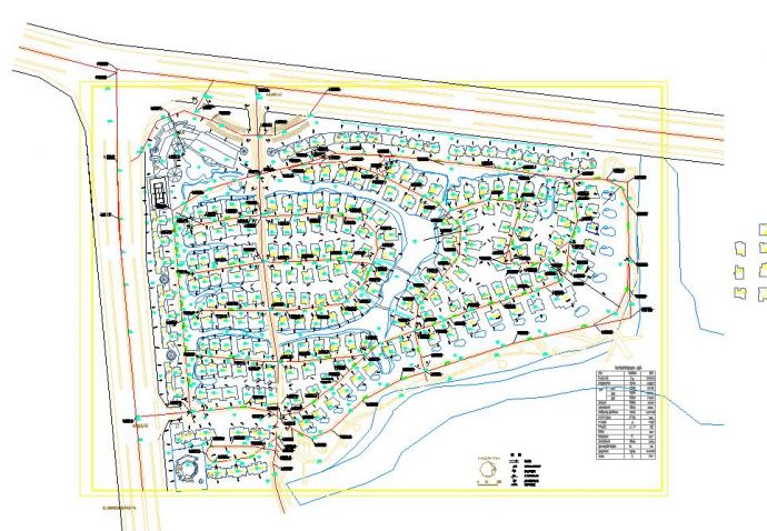 某市中心嘉源别墅建筑设计总规划图_图1