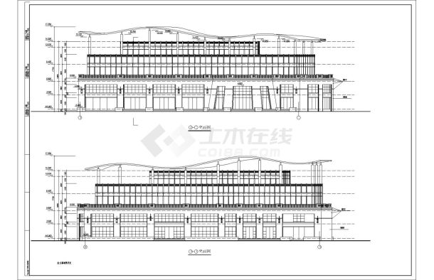 某地区娱乐会所建筑设计图-图一