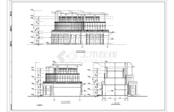 某地区娱乐会所建筑设计图-图二