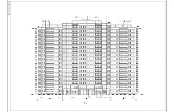 哈尔滨某房地产开发公司开发休息小区6#住宅楼建筑设计图-图二