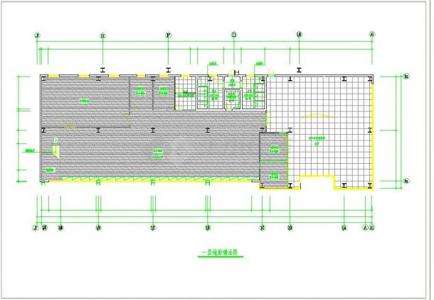 某地小型办公楼装修CAD设计图（全集）-图二