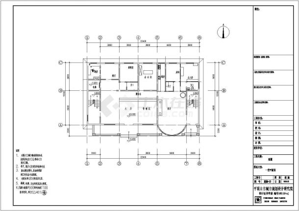 一套典型的别墅建筑施工图（含设计说明）-图二