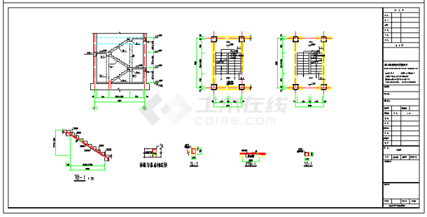 厂房的配电房结构设计cad施工图-图一