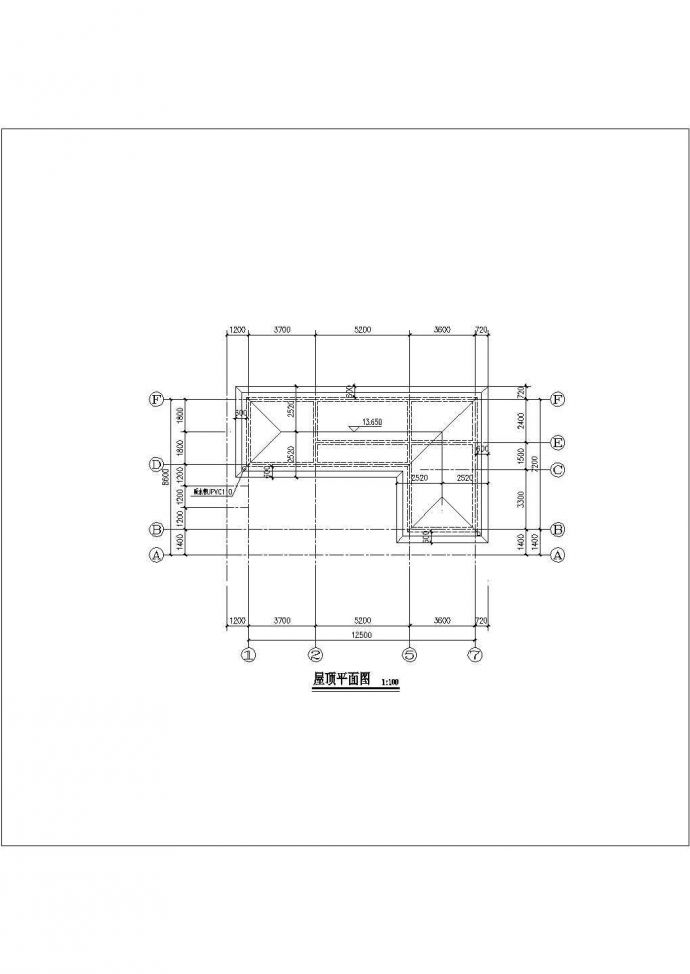 典型的多层别墅剖面CAD参考图_图1