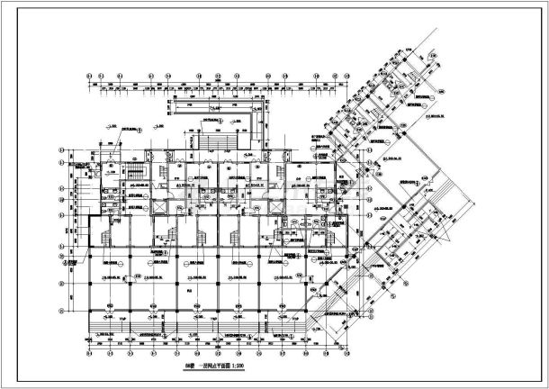 某地小高层住宅楼建筑方案设计cad图-图二