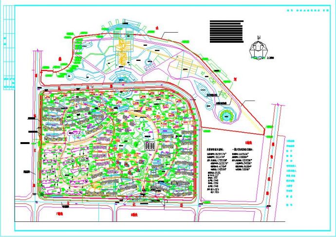 某烟青一级路康庭嘉苑规划建筑设计方案图_图1