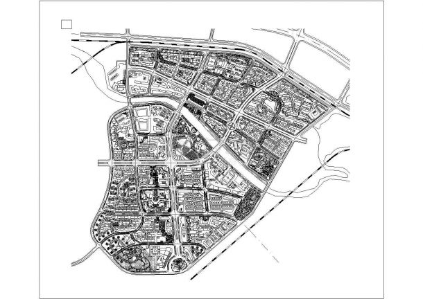 【山东省】某地综合小区绿化设计施工图-图一