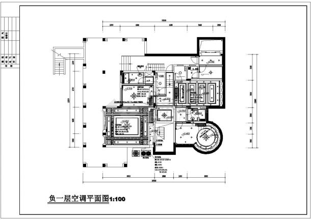 广州某售楼部及别墅空调通风图纸-图二
