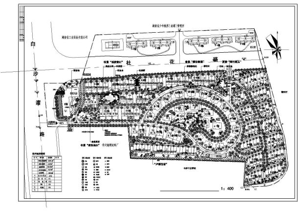 某地住宅小区环境布置平面设计图纸-图一