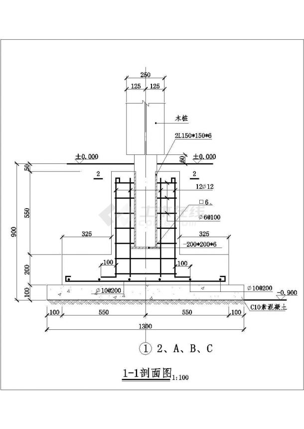 本资料为某地小型木廊架的详细建筑设计施工图,包括平面图等仅供参考