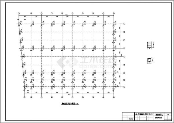 某公司投资石材城钢结构设计图-图二