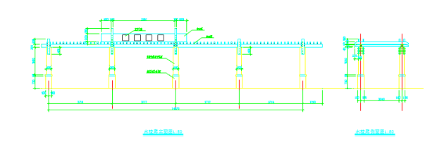 某地小型木柱廊的建筑设计施工详图-图一