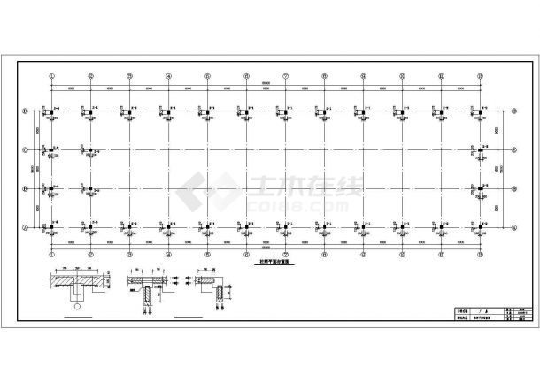 18米跨度带吊车厂房建筑施工图纸-图二