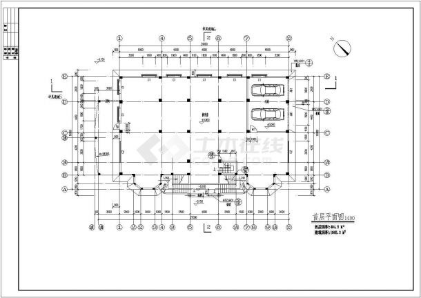 全套详细的别墅建筑施工图（共18张）-图二