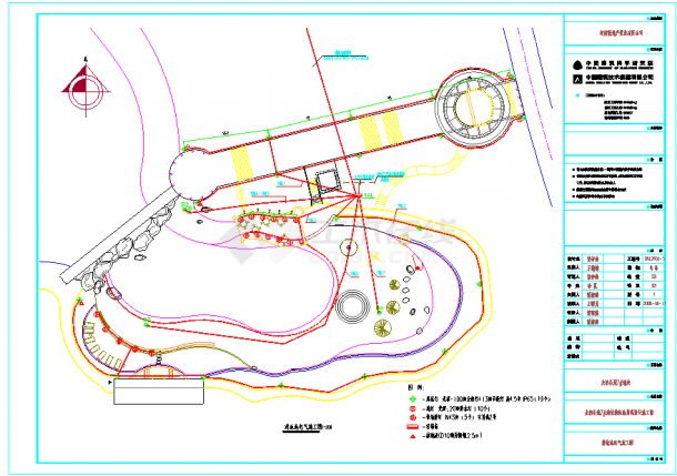 大型泳池景观设计CAD参考图-图二