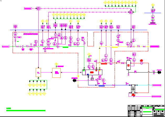 某区域小型臭氧发生器CAD精细流程图