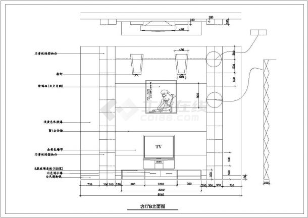 【江苏省】中部某城市华丽型私人别墅设计图-图一