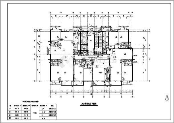 【北京】某超大户型建筑平面cad图纸-图二