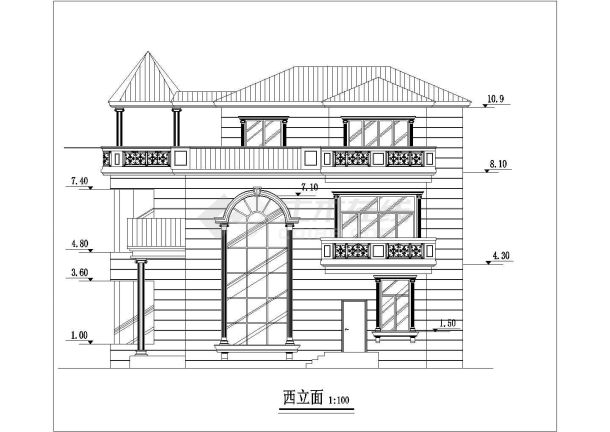 【安徽省】南部某旅游城市经典别墅方案图-图二