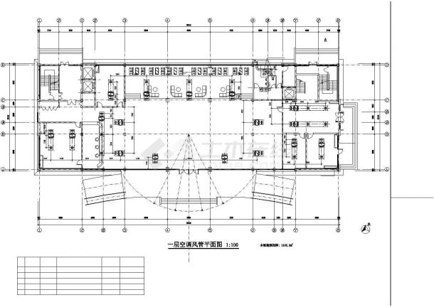 某地大型综合办公楼空调设计CAD竣工图-图一