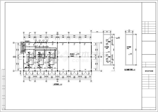某厂房锅炉房CAD施工图-图二