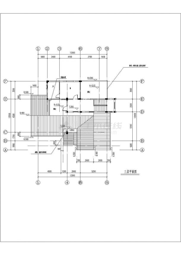 小型别墅CAD建筑施工参考详图（共6张）-图一