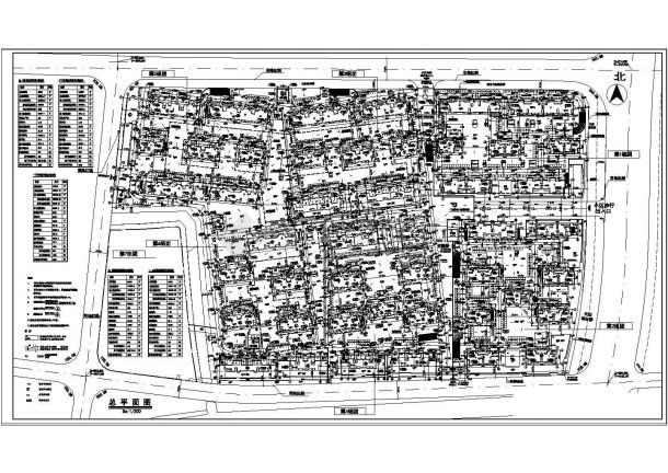 【上海】某大型小区总平面建筑规划设计图纸-图一