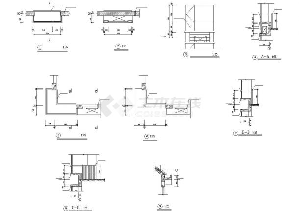 金玉良园小区建筑设计施工CAD图-图二