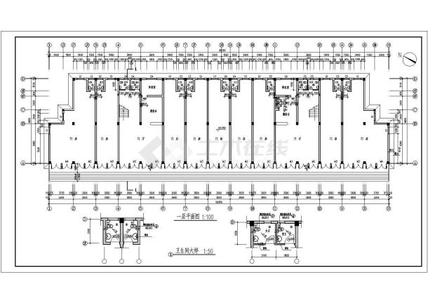 某经典商务综合楼建筑施工图（共10张）-图二