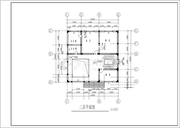 某地小区3层独立别墅建筑设计cad方案图-图一