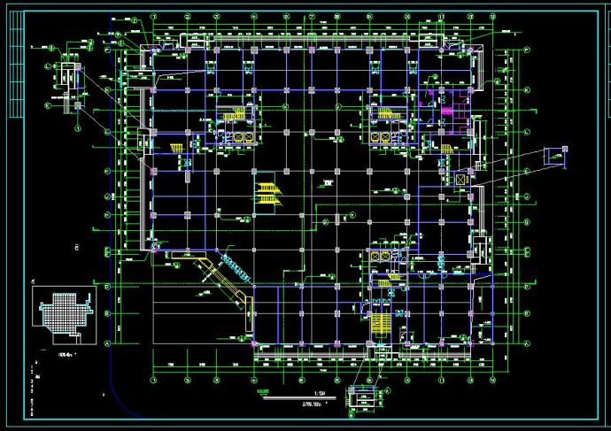 多层商场建筑施工图（商场设计方案图）_图1