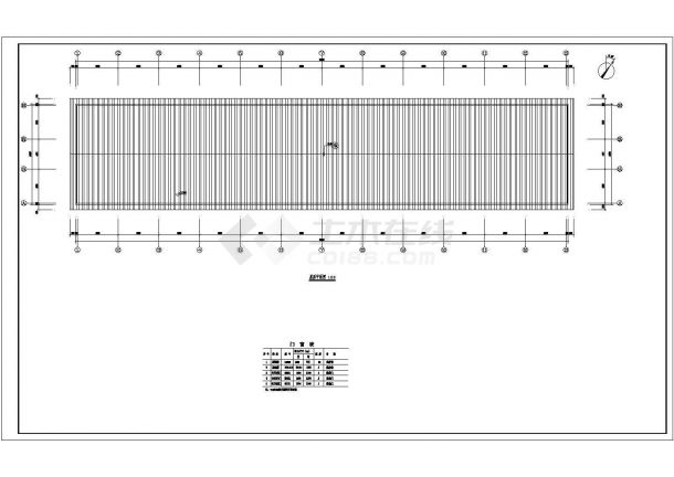 小型奶牛场钢结构建筑施工图（共3张）-图一