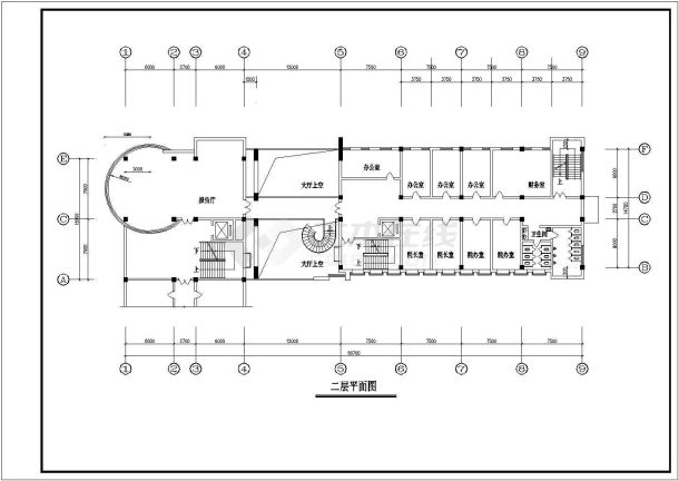 某地小型多层办公楼建筑图（共11张）-图一