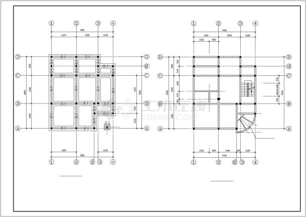 某豪华小型别墅建筑施工图（共15张）-图二