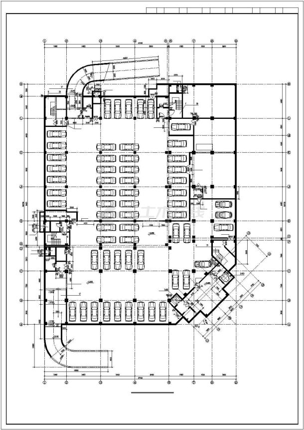 广州某小区多层住宅楼建筑设计CAD图-图一