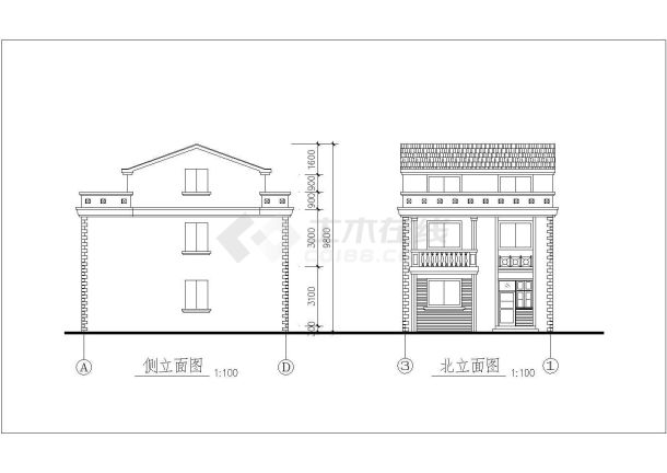 【济南】某私人住宅建筑施工方案图-图二