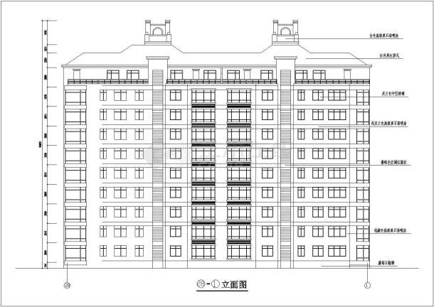 某9层阁楼2单元住宅楼建筑设计图（共9张）-图二