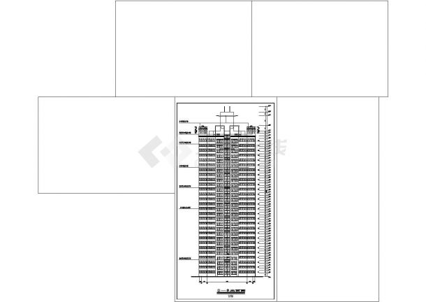 某地28层点式住宅楼建筑设计图（全套）-图一