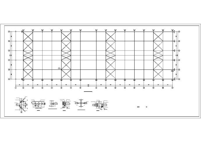 30米跨带吊车厂房施工图(含节能、防火专篇)_图1