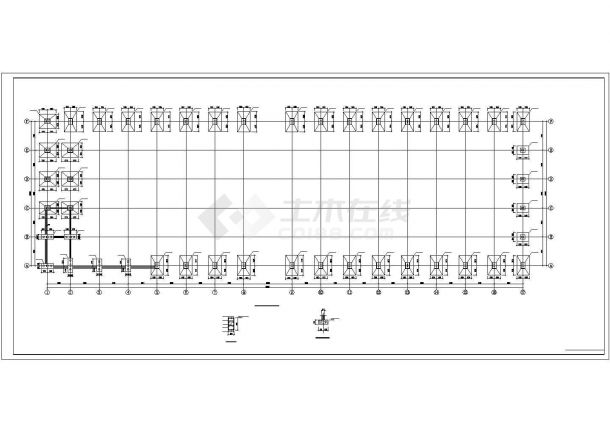 30米跨带吊车厂房施工图(含节能、防火专篇)-图二