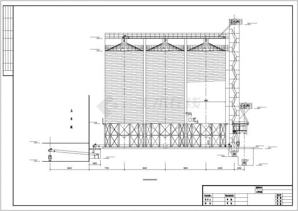 某直径8.5米钢板筒仓结构设计图-图二
