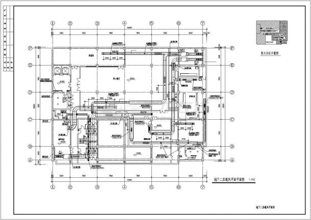 某办公楼VRV空调系统设计cad施工图-图二