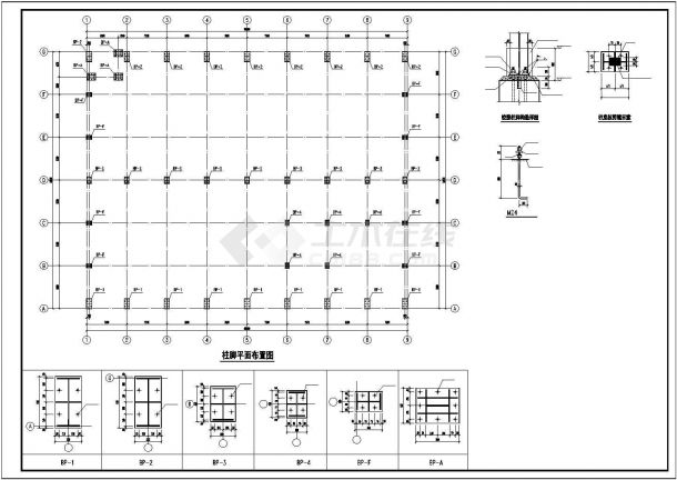 单层24米跨钢结构厂房结构设计图-图二