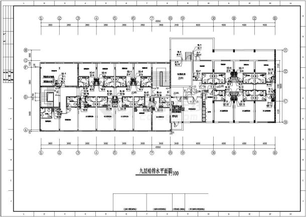 [北京]九层星级宾馆给排水全套图纸-图二